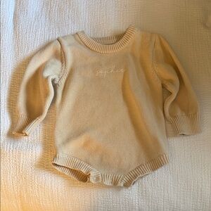 Caden Lane Printed Knit Sweater Bubble - Sand